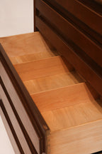 Angled top view showing clean lines and solid wood edges