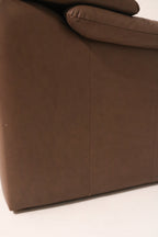 Close-up of the stitching detail on the vintage style armrest