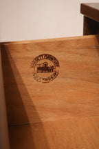 Bassett Furniture logo stamp inside the drawer verifying authenticity