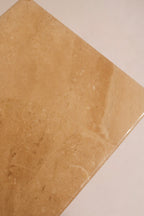 Close-up of the beige marble natural veining and stone texture