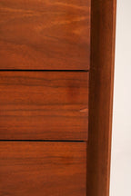 View of the bottom drawer open showing solid construction