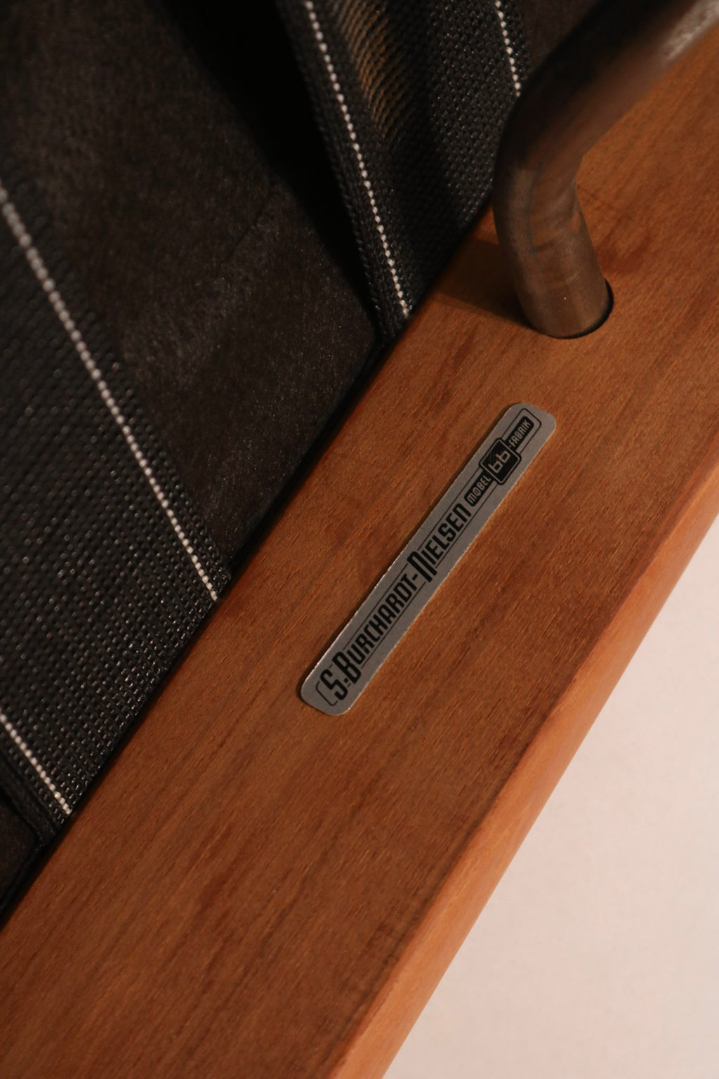 Burchardt-Nielsen maker label confirming authentic Danish design