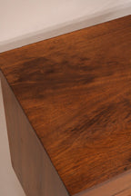 Front alignment detail of center drawers with original knob hardware
