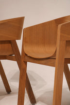 Edge finish detail highlighting ash veneer plywood and smooth curve