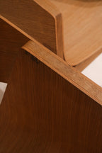 Detail of minor wear mark on seat showing maintained vintage condition