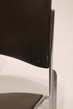 Detail showing chrome finish reflection quality and vintage patina