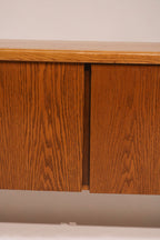 View of closed cabinet doors showing flush design and alignment