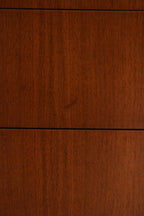 View of closed door panels showing alignment and consistent grain