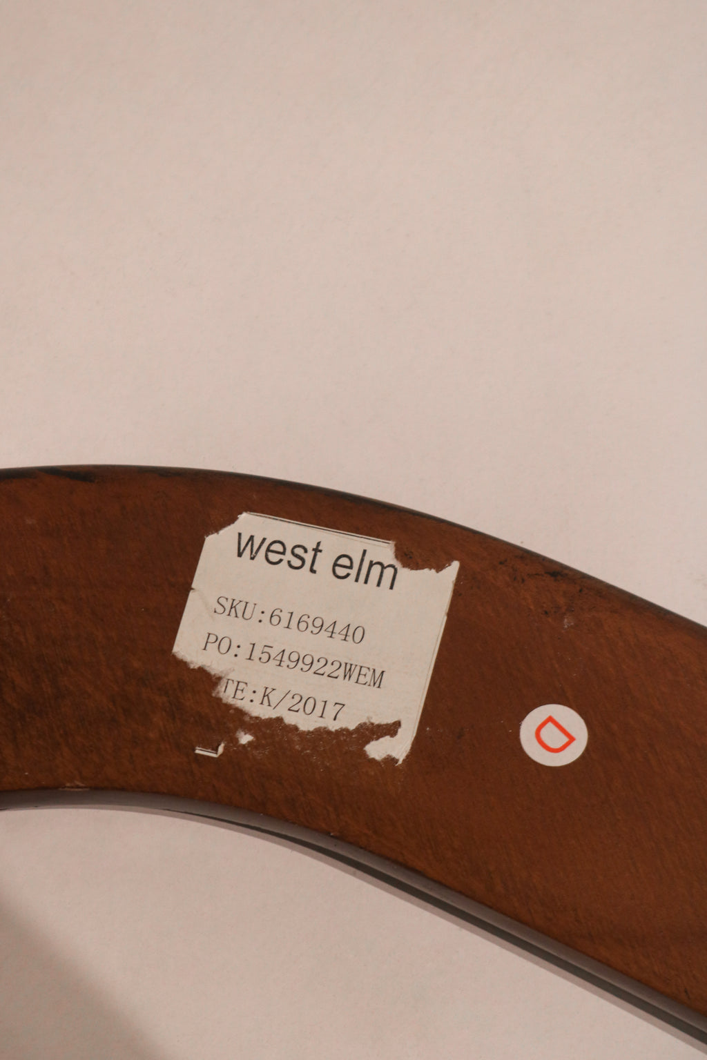 Coffee table in a minimalist studio setting showing scale and style