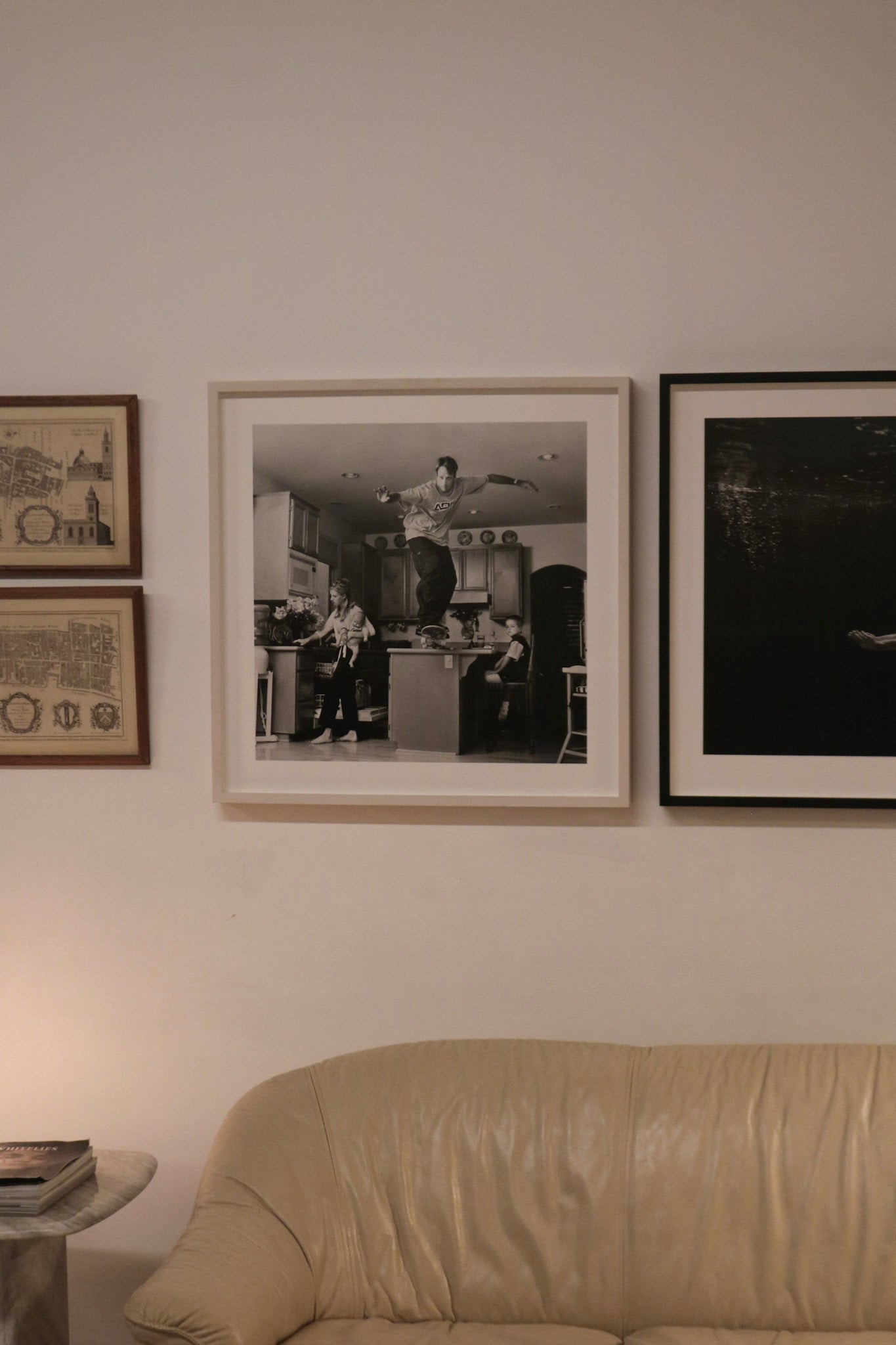 Backside with gallery label from Hasted Kraeutler, confirming authenticity of photography art