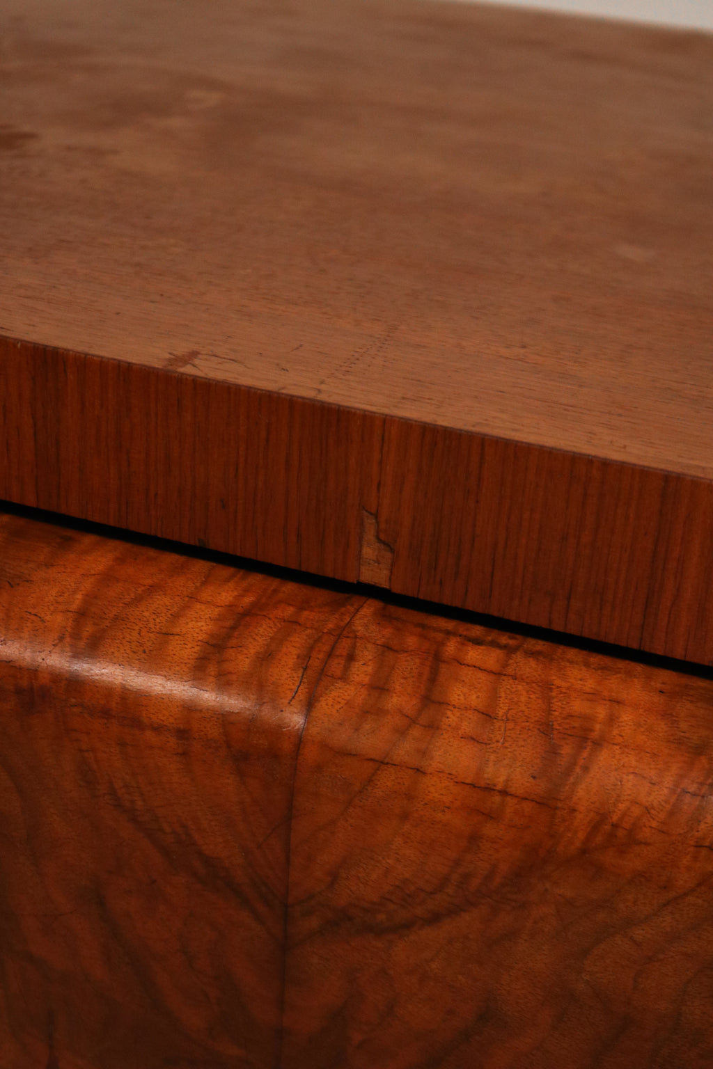 Open drawers view showing large inner storage space and solid wood drawer construction