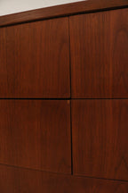 Open drawers showing interior structure and overall depth of storage