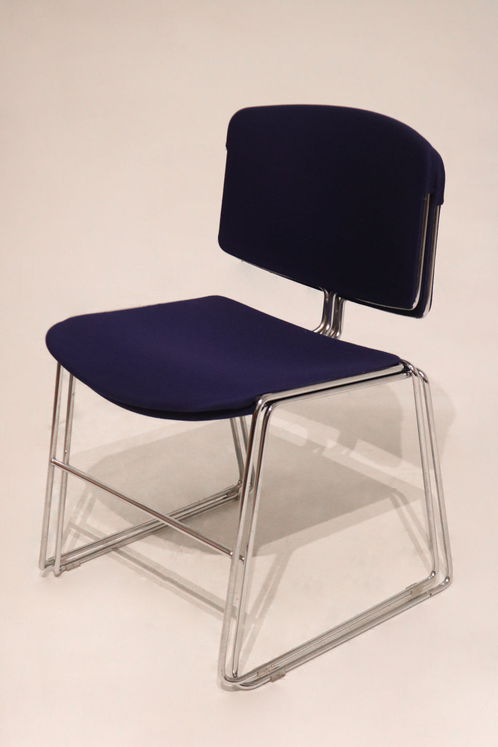 Angle shot focusing on how the metal legs meet and support structure