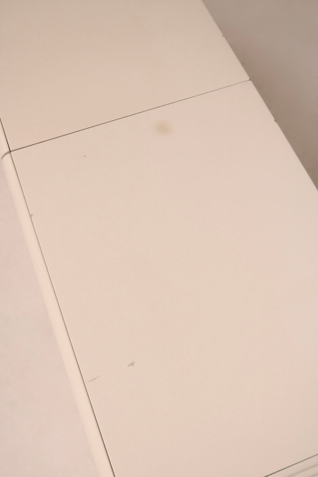 Angled view showing connection between the two dresser pieces