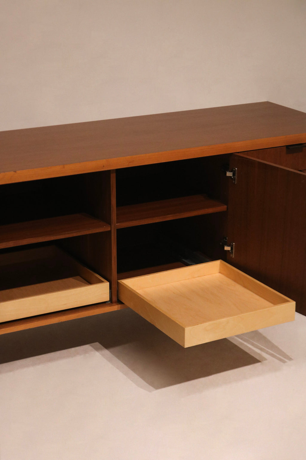 Image showing drawer partially open to highlight interior and build quality