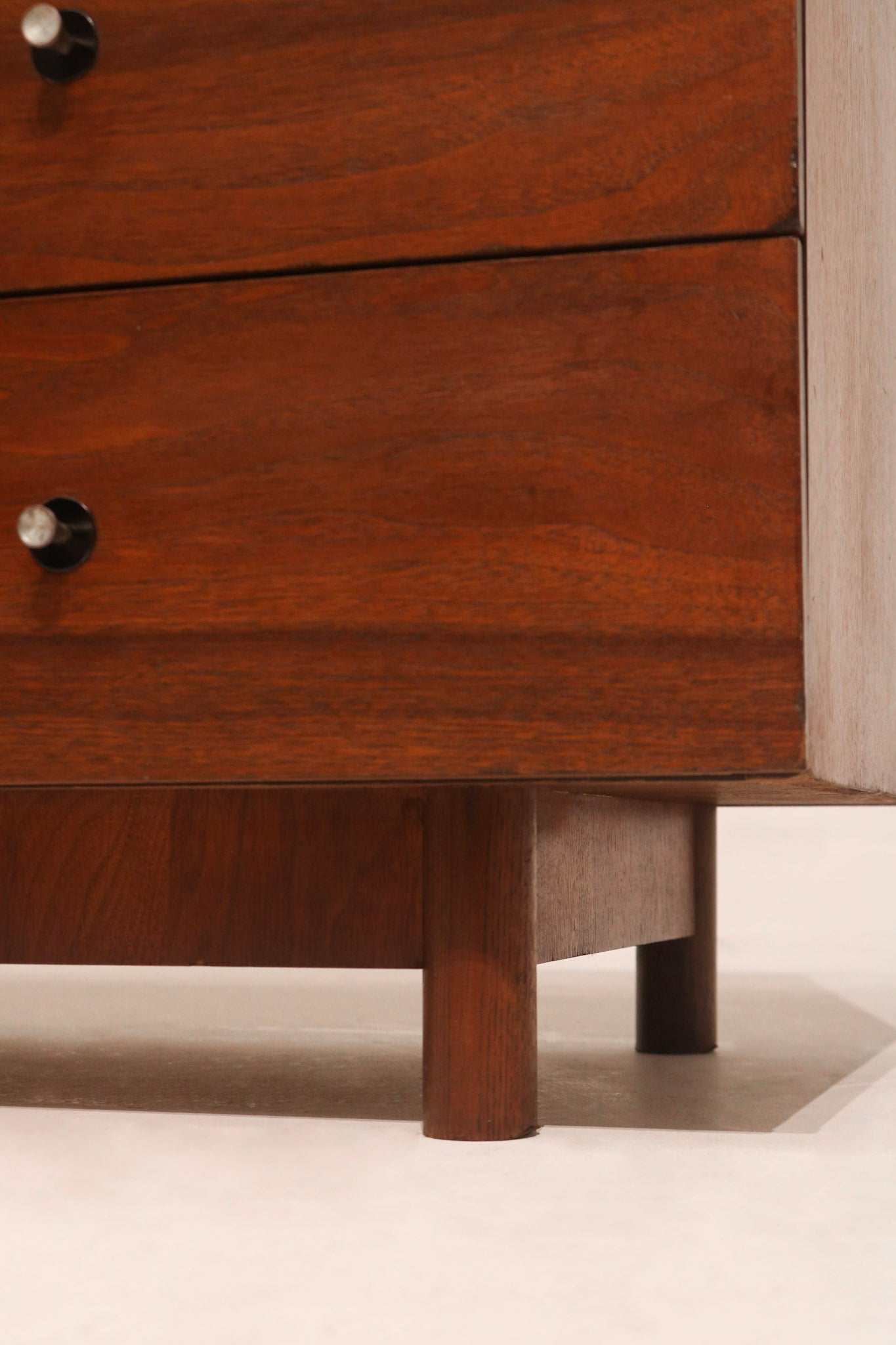 Image of drawer interior showing clean wood finish and smooth-functioning pull mechanism