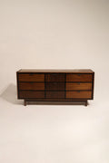 Solid walnut wood drawer unit with drawers