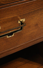 Finish surface texture close-up showing authentic mid-century material quality