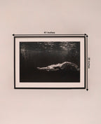 Detailed image showing the framed artwork dimensions, measuring 41 inches by 30 inches