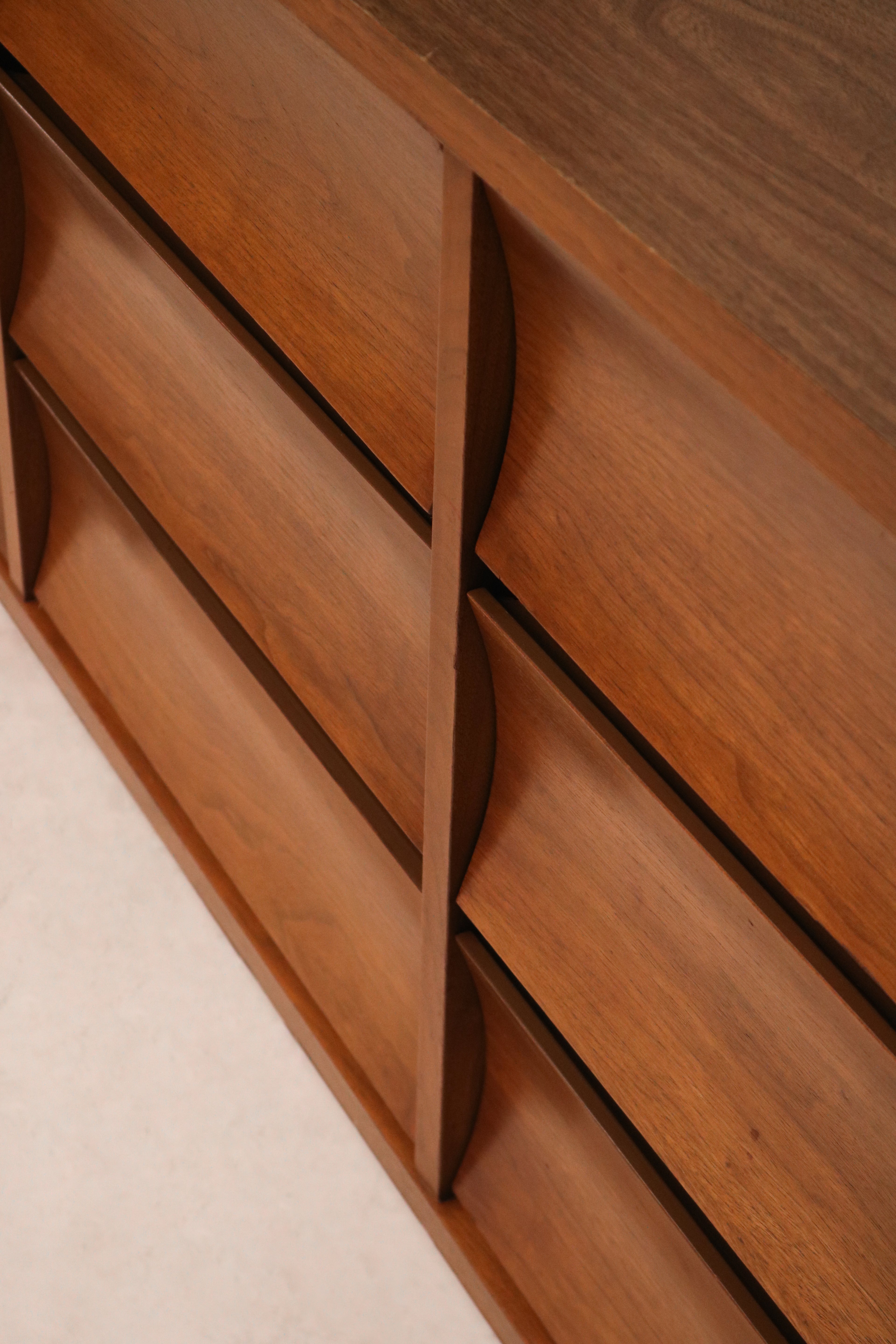 Open drawer shot revealing interior craftsmanship and wood construction quality