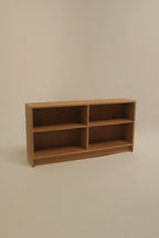Oak wood shelf with adjustable shelves