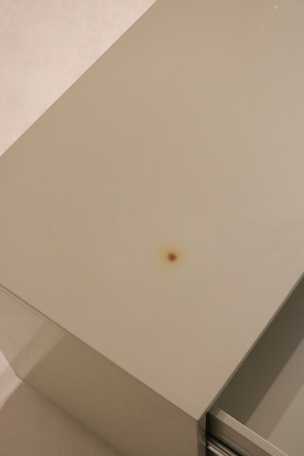 Side profile of dresser showing clean lines and modern silhouette