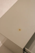 Side profile of dresser showing clean lines and modern silhouette