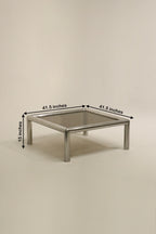 Elegant 1960s aluminum frame piece by John Mascheroni