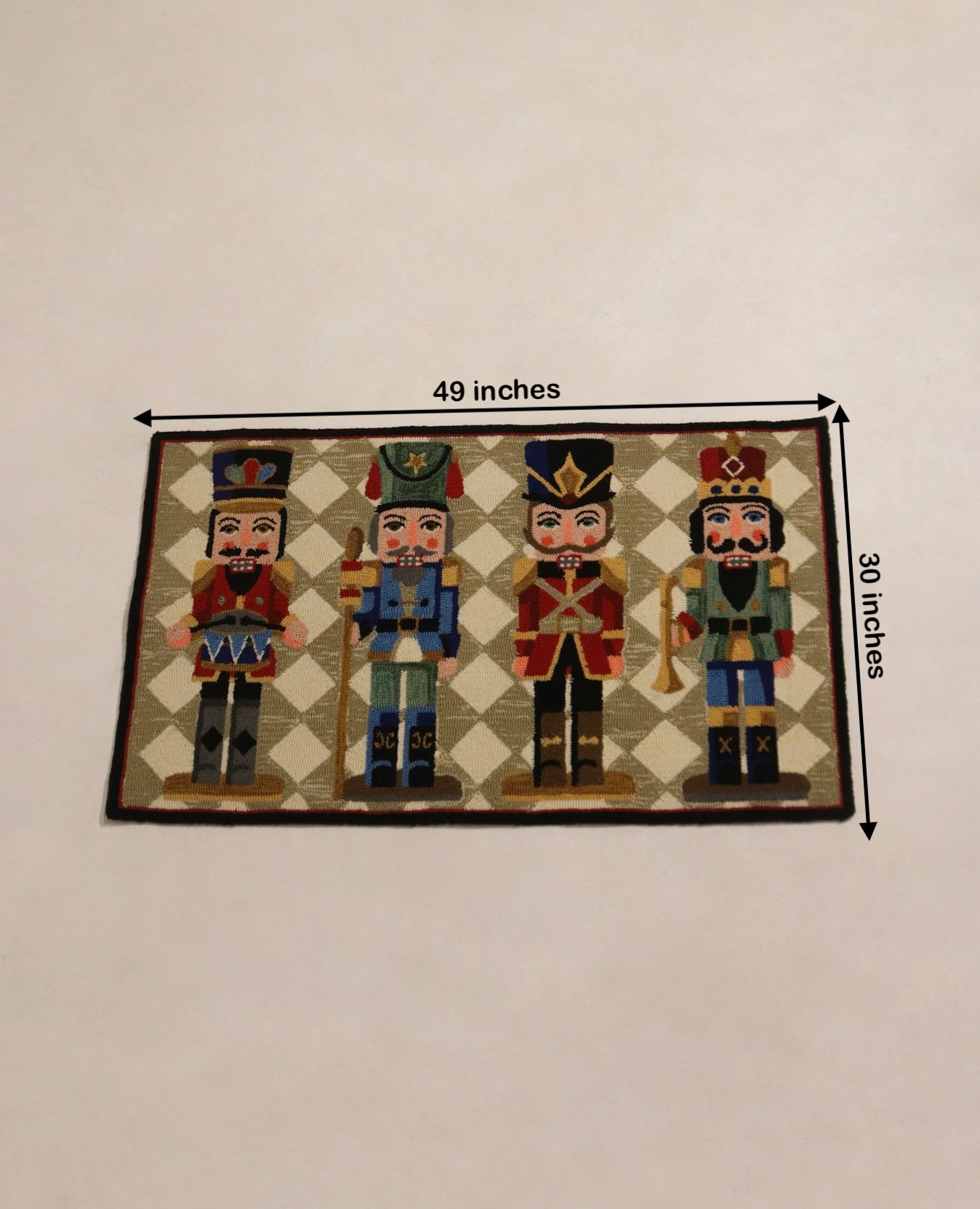 Durable Checkered Door Mat for Indoor & Outdoor Use