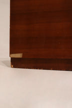 Top-down angle highlighting the dresser’s flat surface and edge craftsmanship