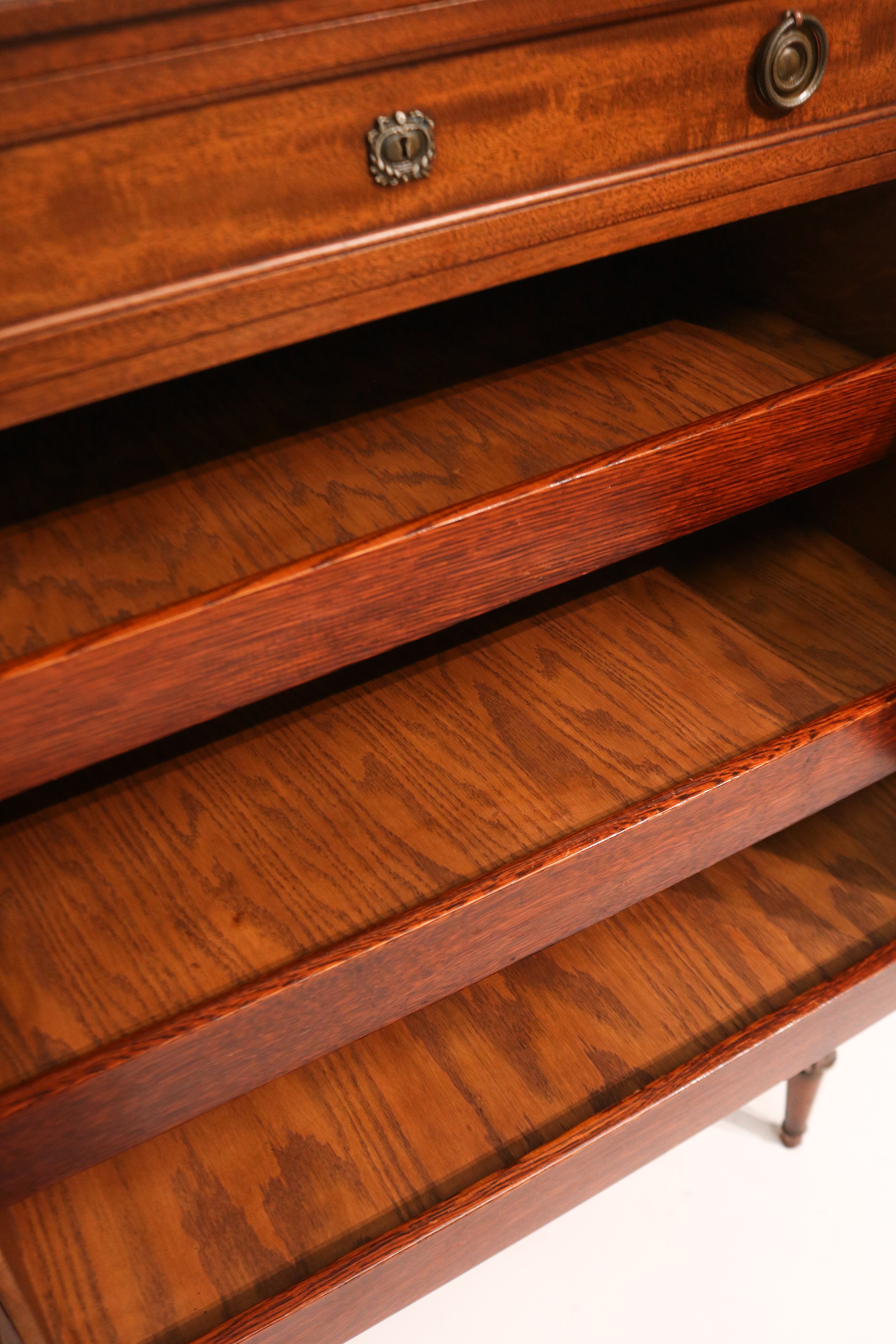 Perspective view of dresser situating it in an NYC-style living space with ample storage
