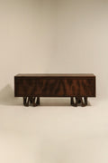 Vintage solid wood table from the 1970s