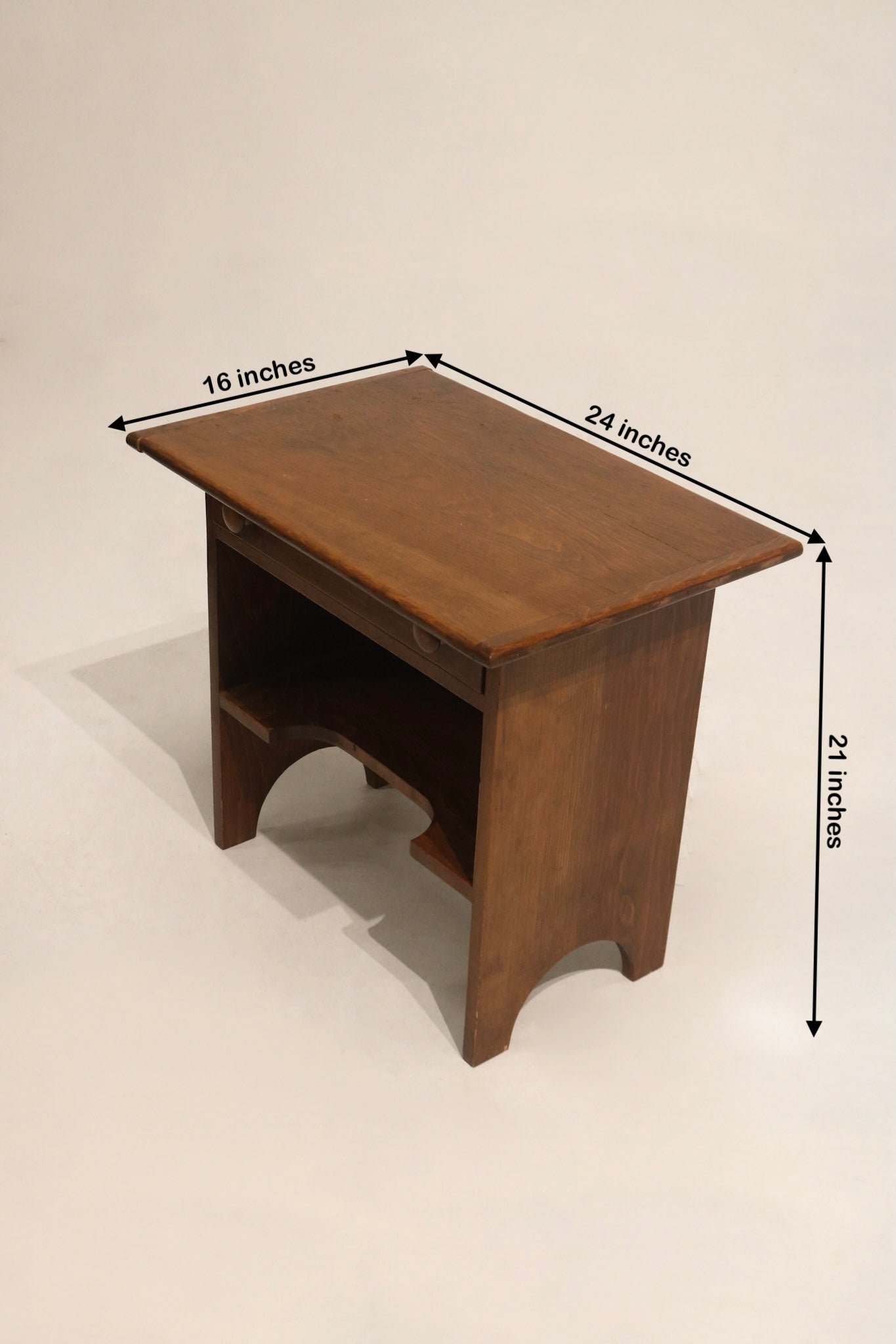 Close-up of the vintage pine wood surface with minor wear