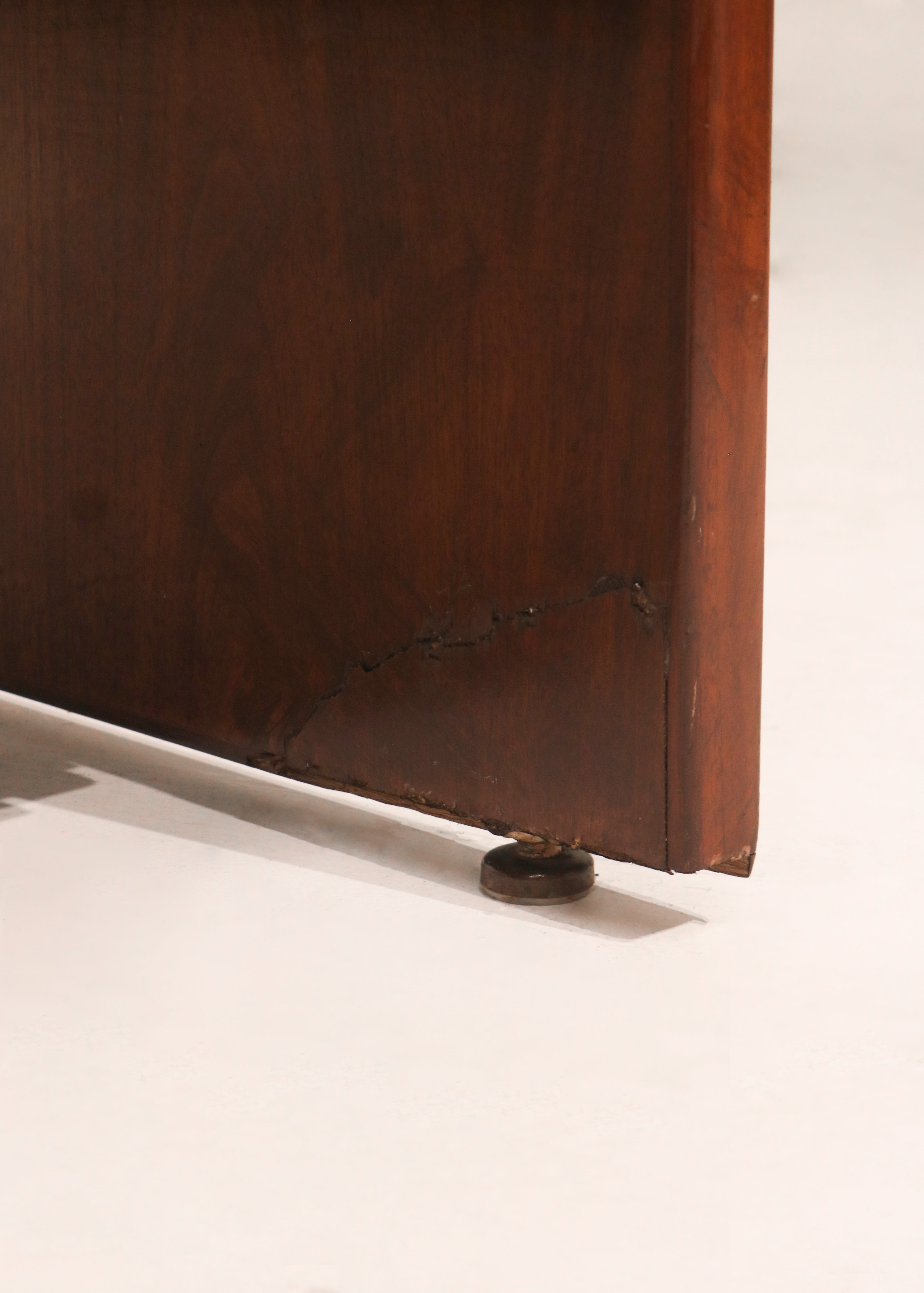 Full top-down view showing surface marks and natural wood variation in grain