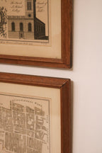 Zoomed-in image of the corner frame showcasing worn wood grain and craftsmanship