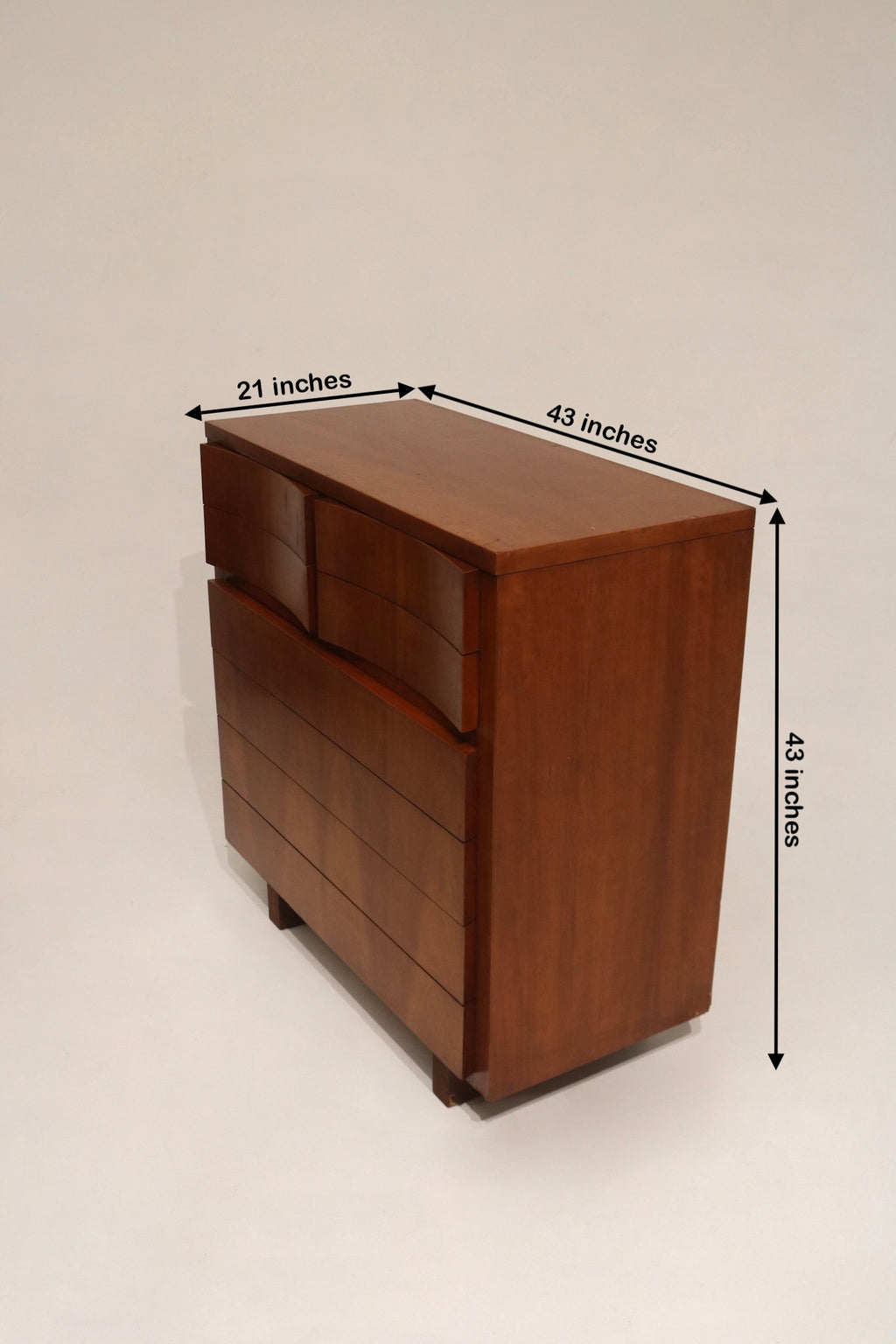 High-quality wooden furniture with functional drawers