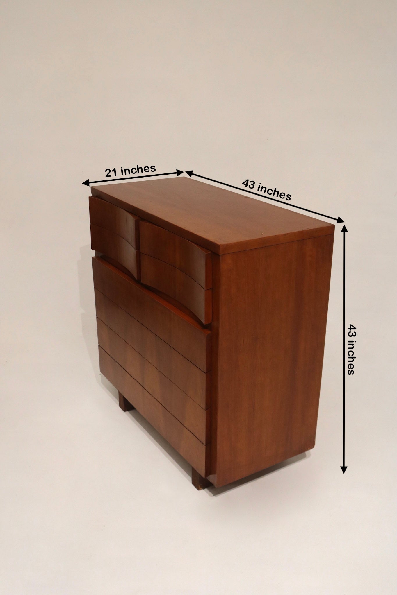 High-quality wooden furniture with functional drawers