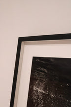 Reverse view showing sturdy wall-mounted hardware attached to the wood frame