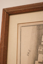 Close-up of one map’s aged cartographic details and natural discoloration