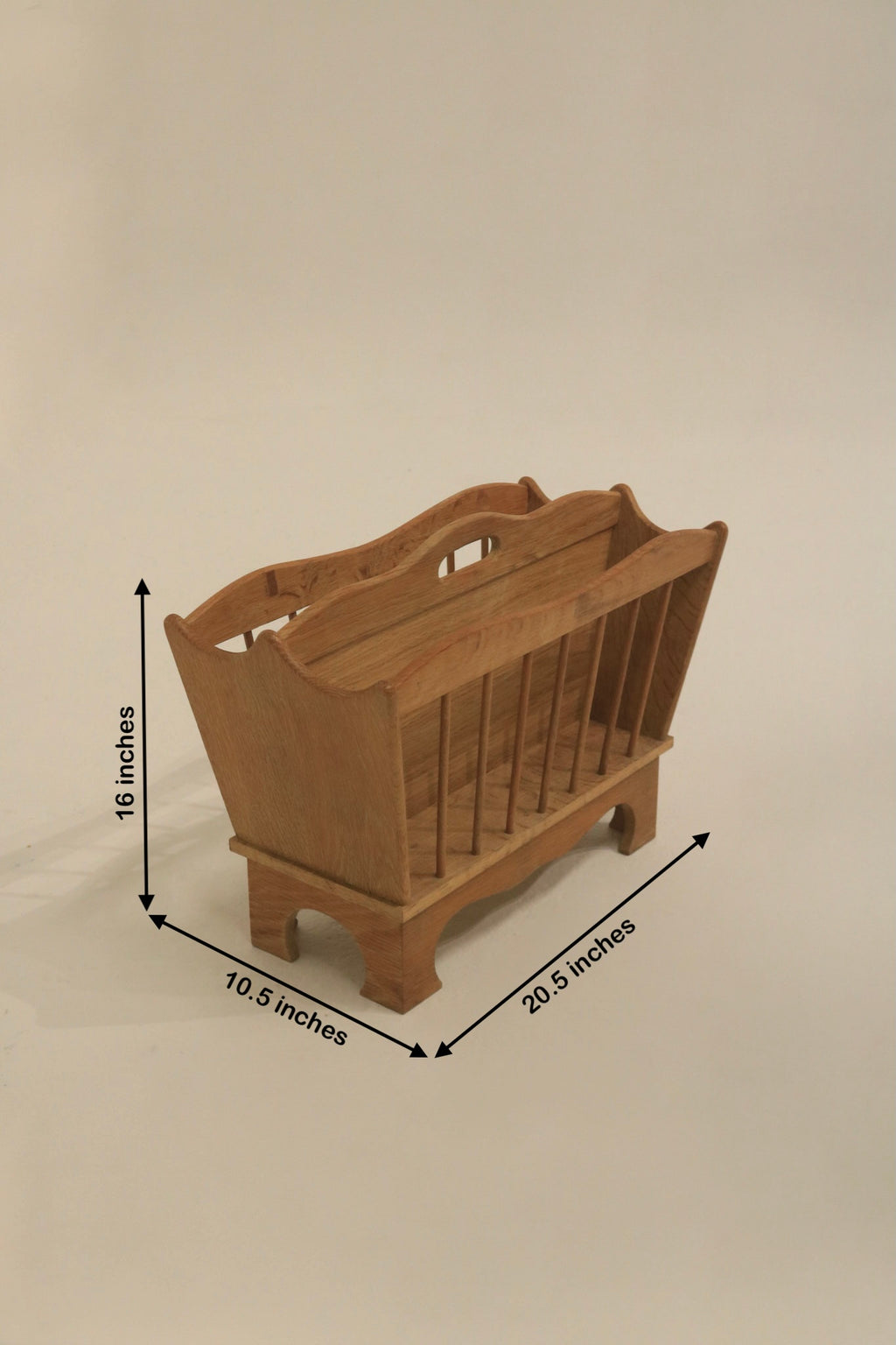 1960s Danish wooden magazine holder