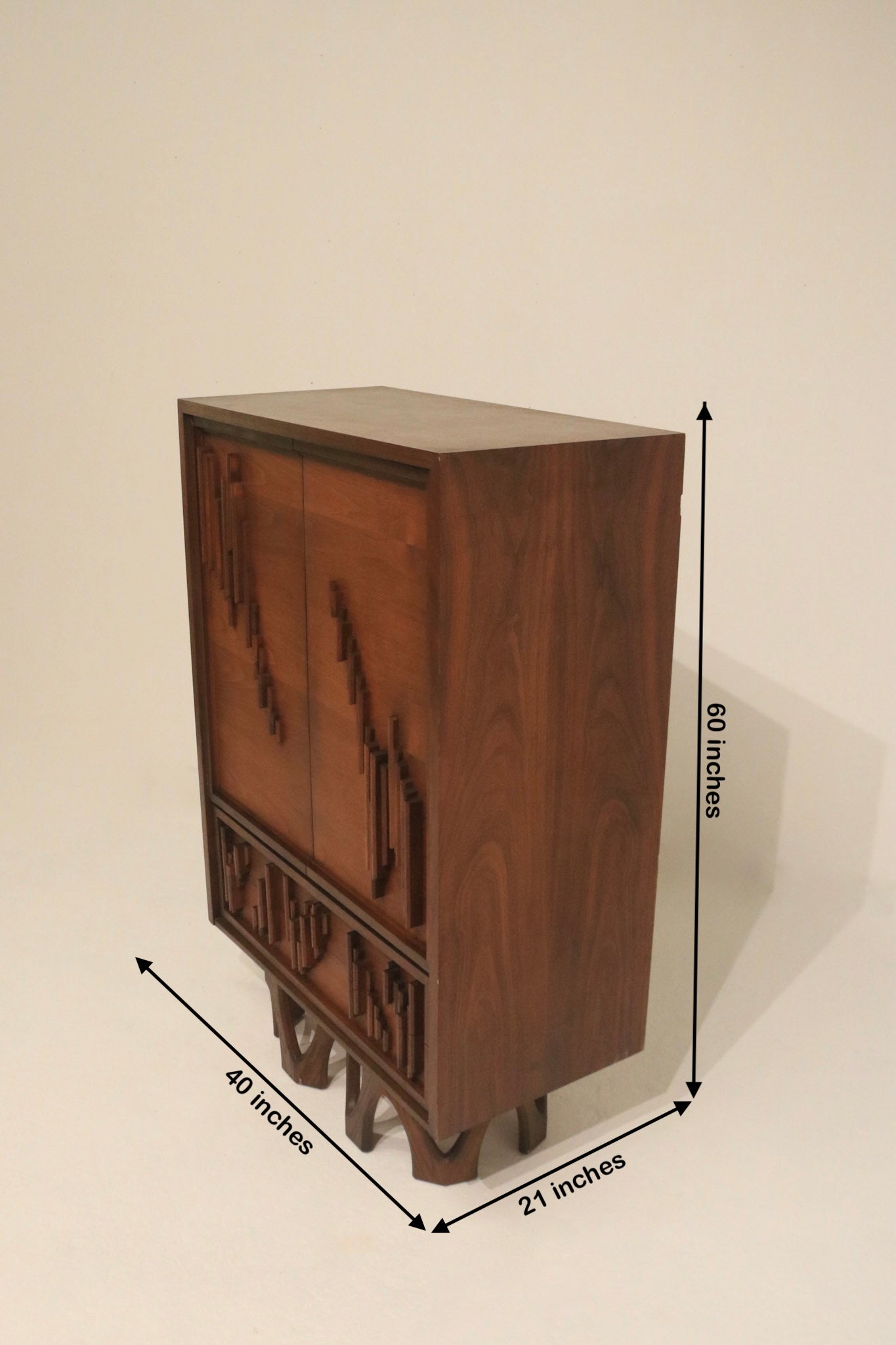 Close up of solid wood tabletop with wear