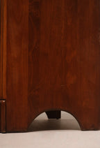 Side angle of vintage dresser showing clean lines and solid maple wood construction