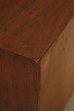 Drawer joint close-up revealing high-quality wood construction and smooth glide
