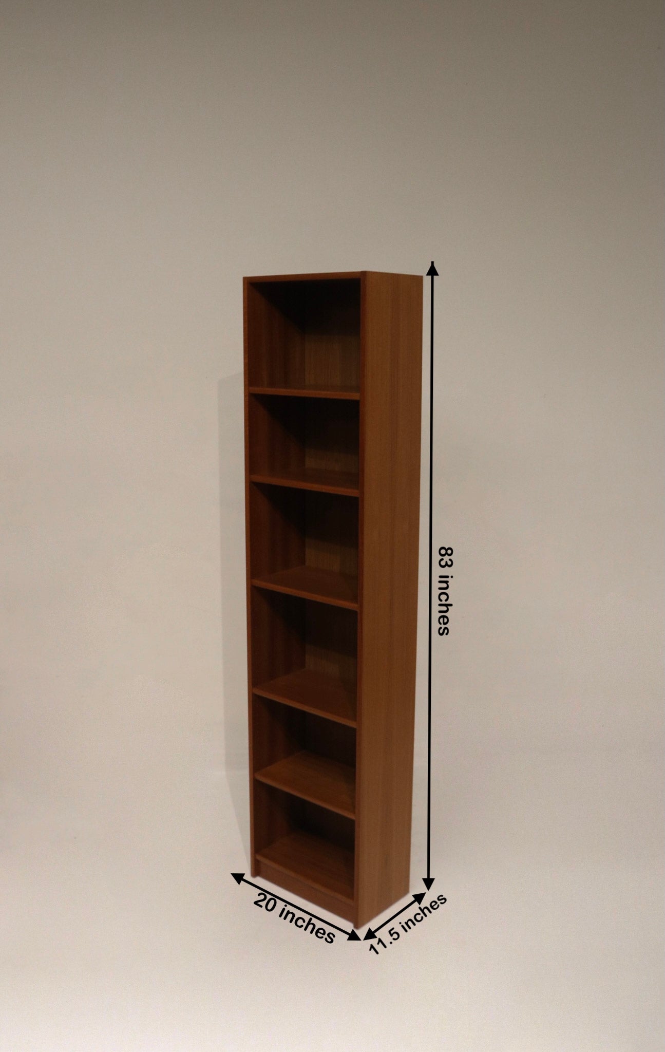 Beautiful teak wood shelving in excellent condition