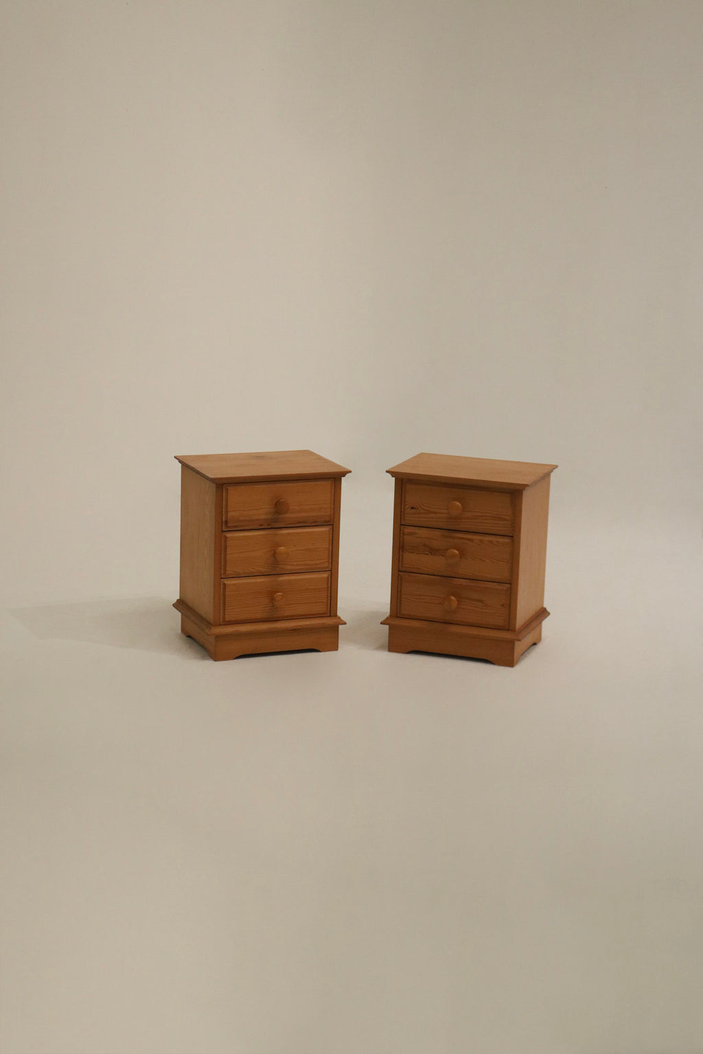 Vintage Swedish pine nightstand from the 1970s