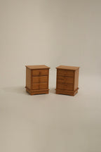Vintage Swedish pine nightstand from the 1970s