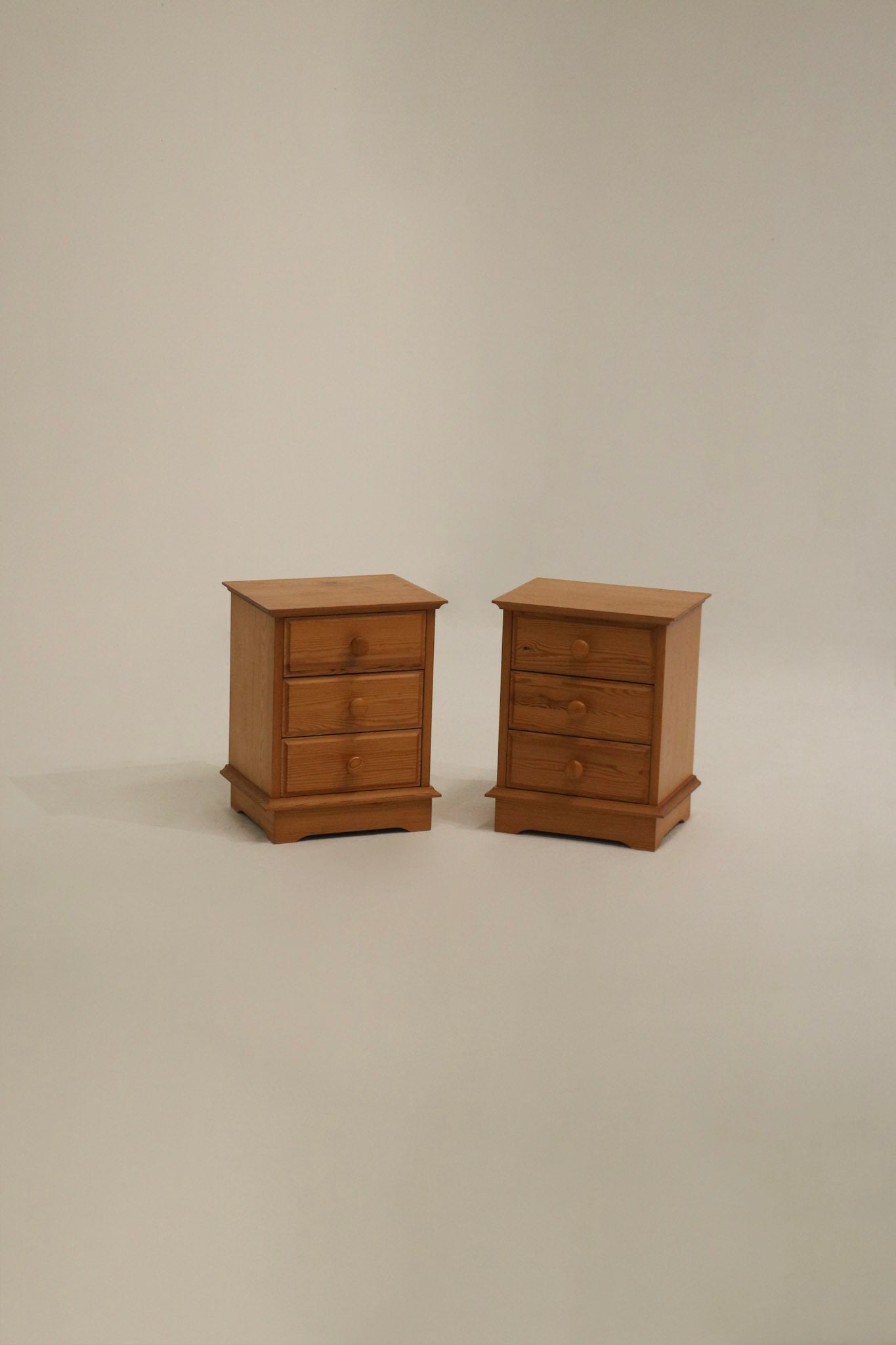 Vintage Swedish pine nightstand from the 1970s