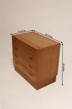 Mid-century modern side table made of teak wood