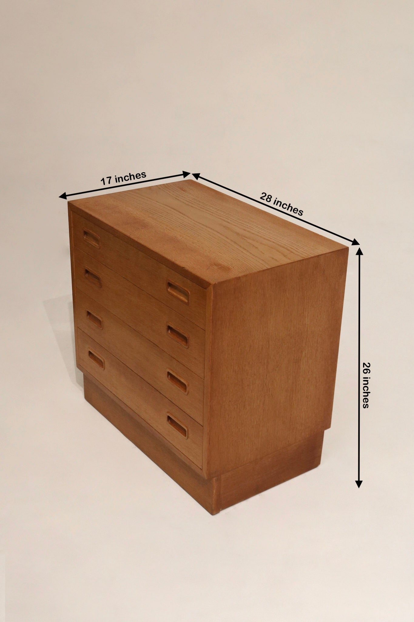 Mid-century modern side table made of teak wood