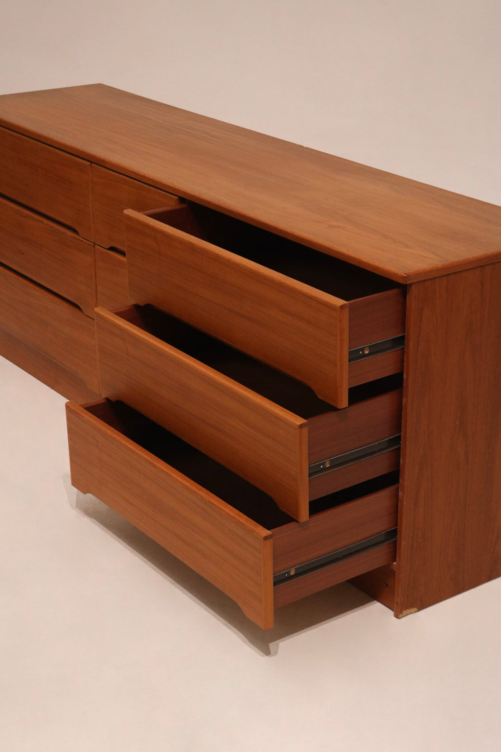 Top-down view highlighting the wide surface area and usable space of the dresser